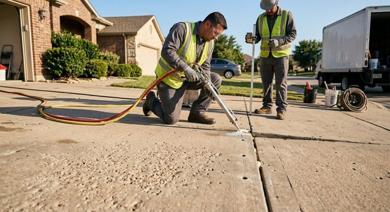 Concrete Settlement Repair in Des Moines, IA