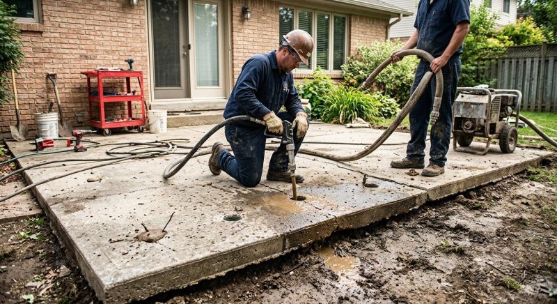 Patio Leveling in Des Moines, IA