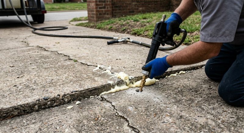 Sunken Driveway Lifting in Denver, CO
